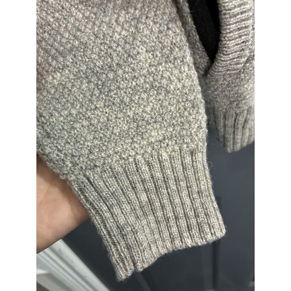 Pendleton Washable Wool Men's Knit Full Zip Cardigan Sweater Jacket Size L Gray - Picture 3 of 6